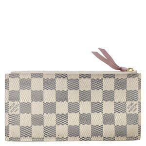 Louis Vuitton  Felicie Damier Azur Insert Zip Pouch Rose Ballerine
